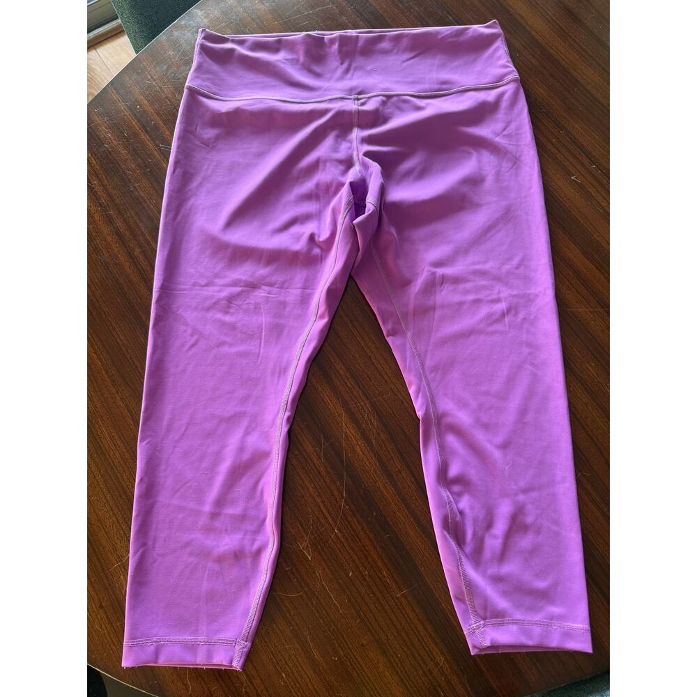 Lululemon Align High Rise Crop 23” Size 20 Purple Orchid Nulu Yoga Leggings